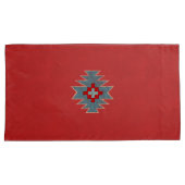 Zuidwest Mesas Rood & Turquoise Kussensloop (Voorkant-Rechts)