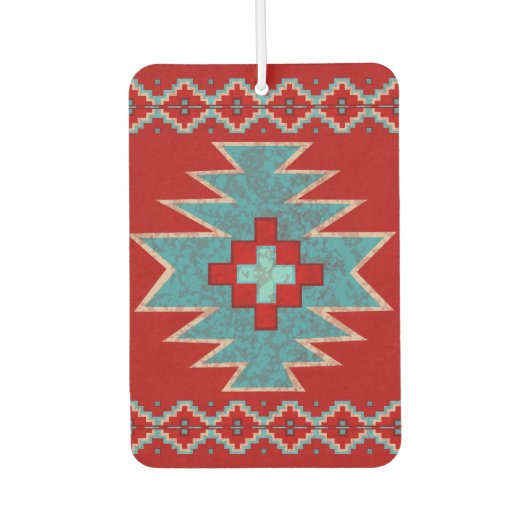 Zuidwest Mesa's Turquoise en Rood Design Luchtverfrisser (Voorkant)