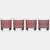 Zuidwest Mesas Turquoise en Rood Whisky Glas (Links)
