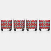 Zuidwest Mesas Turquoise en Rood Whisky Glas (Rechts)