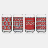 Zuidwest Mesas Turquoise Geometrische Assortiment Blikvorm Glas (Links)