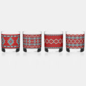 Zuidwest Mesas Turquoise & Red Assorted Set Whisky Glas (Rechts)