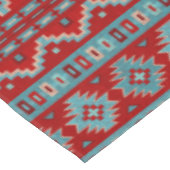 Zuidwest Mesas Turquoise & Red Large Tafelkleed (Gekanteld)