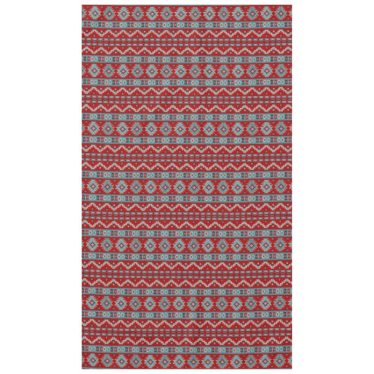 Zuidwest Mesas Turquoise & rode tafelkleden (Voorkant)