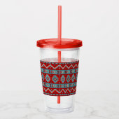 Zuidwest Mesas Turquoise & Rood Acryl Drinkbeker (Rechts)