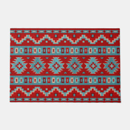 Zuidwest Mesas Turquoise & Rood Deurmat