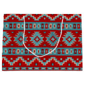 Zuidwest Mesas Turquoise & Rood Groot Cadeauzakje (Voorkant)