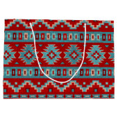 Zuidwest Mesas Turquoise & Rood Groot Cadeauzakje (Achterkant)