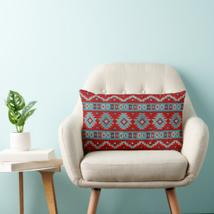 Zuidwest Mesa's Turquoise & Rood Kussen