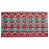 Zuidwest Mesas Turquoise & Rood Kussensloop (Voorkant-Rechts)