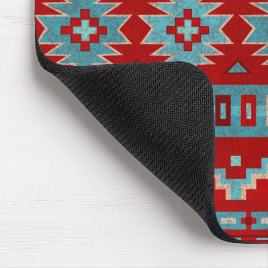 Zuidwest Mesas Turquoise & Rood Muismat (Hoek)