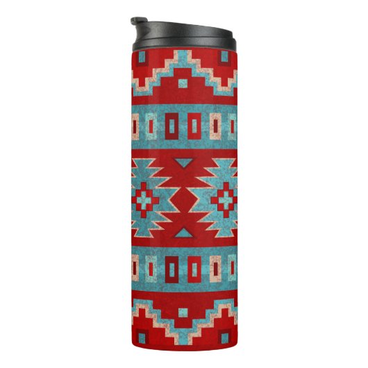 Zuidwest Mesas Turquoise & Rood Thermosbeker (Geroteerd rechts)
