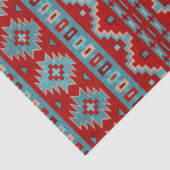 Zuidwest Mesas Turquoise & Rood Tissuepapier (Detail)