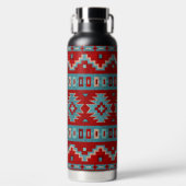 Zuidwest Mesas Turquoise & Rood Waterfles (Voorkant)