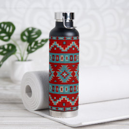 Zuidwest Mesas Turquoise & Rood Waterfles