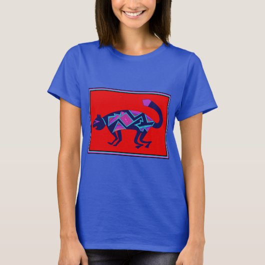 Zuidwest Mimbres Kat T-shirt (Voorkant)