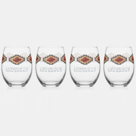 Zuidwest-monogram Wijnglas Zonder Voet