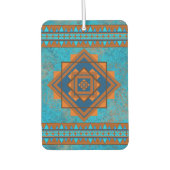 Zuidwest Mountain Peak Turquoise geometrisch ontwe Luchtverfrisser (Voorkant)