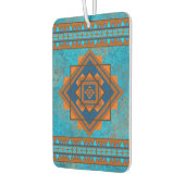 Zuidwest Mountain Peak Turquoise geometrisch ontwe Luchtverfrisser (Links)