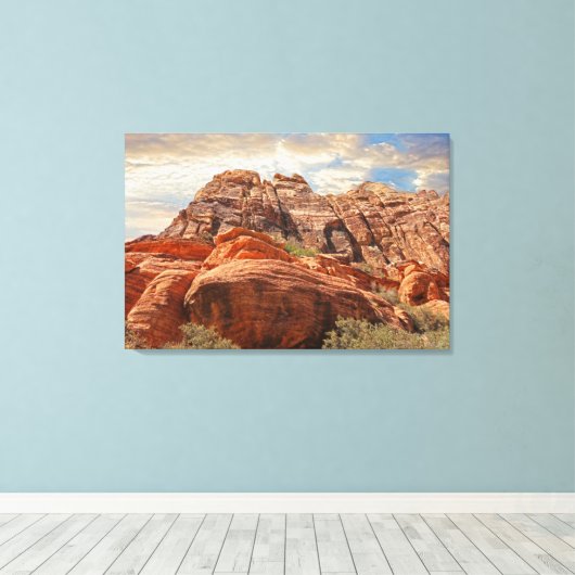 Zuidwest Mountain Scene Canvas Afdruk (Insitu (Houten vloer))