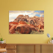 Zuidwest Mountain Scene Canvas Afdruk (Insitu (Woonkamer))