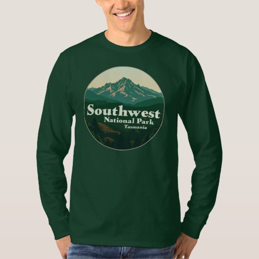 Zuidwest Nationaal Park Tasmanië T-shirt (Voorkant)