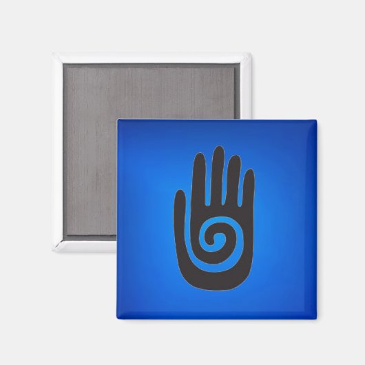Zuidwest Native American Hand Symbol Magnet (Voorkant / Achterkant)