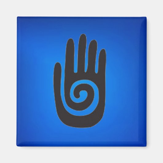 Zuidwest Native American Hand Symbol Magnet (Voorkant)