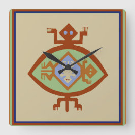 Zuidwest Native American Mimbres Schildpad Klok
