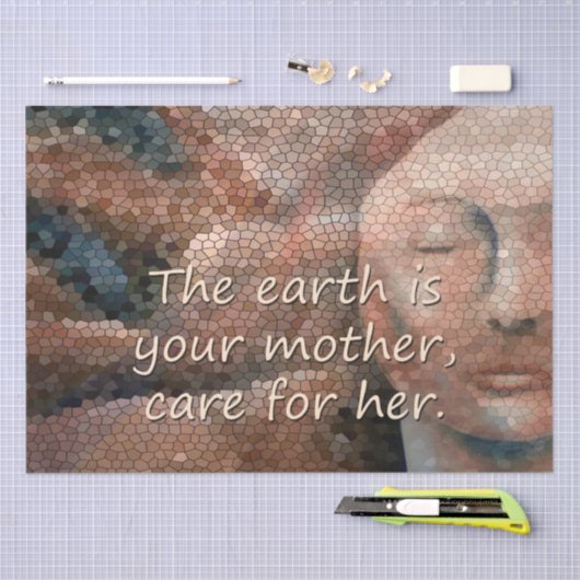 Zuidwest Native American Moa Earth-ontkoppeling Tissuepapier (Craft)