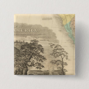 Zuidwest-Noord-Amerika Vierkante Button 5,1 Cm