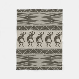 Zuidwest ontwerp Kokopelli Tribal Aztec Patroon Fleece Deken