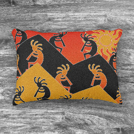 Zuidwest ontwerp Tribal Sunset Cactus Kokopelli Decoratief Kussen