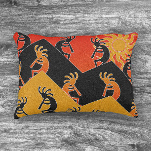 Zuidwest ontwerp Tribal Sunset Cactus Kokopelli Decoratief Kussen