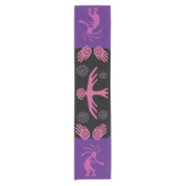 Zuidwest-Paars Kokopelli Short Table Runner Korte Tafelloper (Voorkant)
