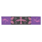 Zuidwest-Paars Kokopelli Short Table Runner Korte Tafelloper (Horizontaal)