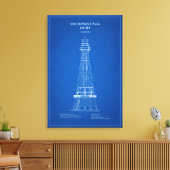 Zuidwest Pass Vuurtoren - Louisiana – AD Canvas Afdruk (Insitu (Woonkamer))