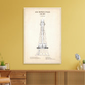 Zuidwest Pass Vuurtoren - Louisiana - SBD Canvas Afdruk (Insitu (Woonkamer))