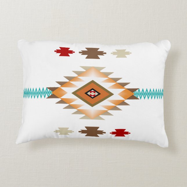Zuidwest Patroon 2b - kleur wijzigen Accent Pillow Accent Kussen (Achterkant)