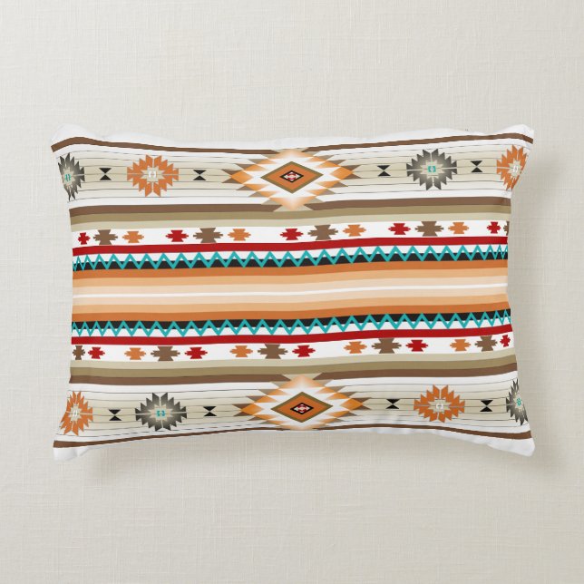 Zuidwest Patroon 2b - kleur wijzigen Accent Pillow Kussen (Voorkant)