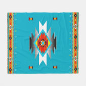Zuidwest Patroon 8, veranderlijke kleuren Fleece Deken (Voorkant (Horizontaal))