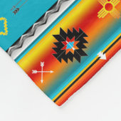 Zuidwest Patroon 8, veranderlijke kleuren Fleece Deken (Hoek)