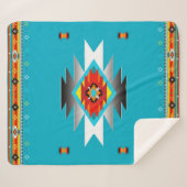 Zuidwest Patroon 8, veranderlijke kleuren Sherpa Deken (Voorkant (horizontaal))