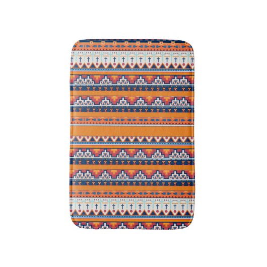 Zuidwest Pattern Boho Rustic Badmat (Voorkant Verticaal)