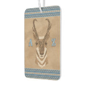 Zuidwest Pronghorn Antelope Head Custom Initialen Luchtverfrisser (Links)