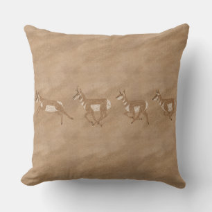 Zuidwest Pronghorn Petroglyphe Kussen