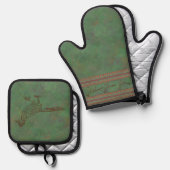 Zuidwest Renner Alsem Groen Ovenwant & Pannenlap Set (Voorkant / Achterkant)
