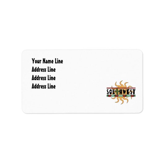 Zuidwest - Retouradres Etiket (Voorkant)