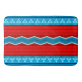 Zuidwest River Canyon geometrisch rood turquoise Badmat (Voorkant)