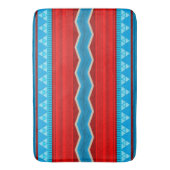 Zuidwest River Canyon geometrisch rood turquoise Badmat (Voorkant Verticaal)